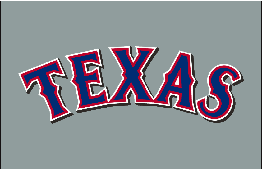 Texas Rangers 2001-2013 Jersey Logo t shirts DIY iron ons